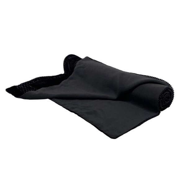 Auth GUCCI - Dark Navy Black Rayon Silk Scarf - Picture 2 of 6